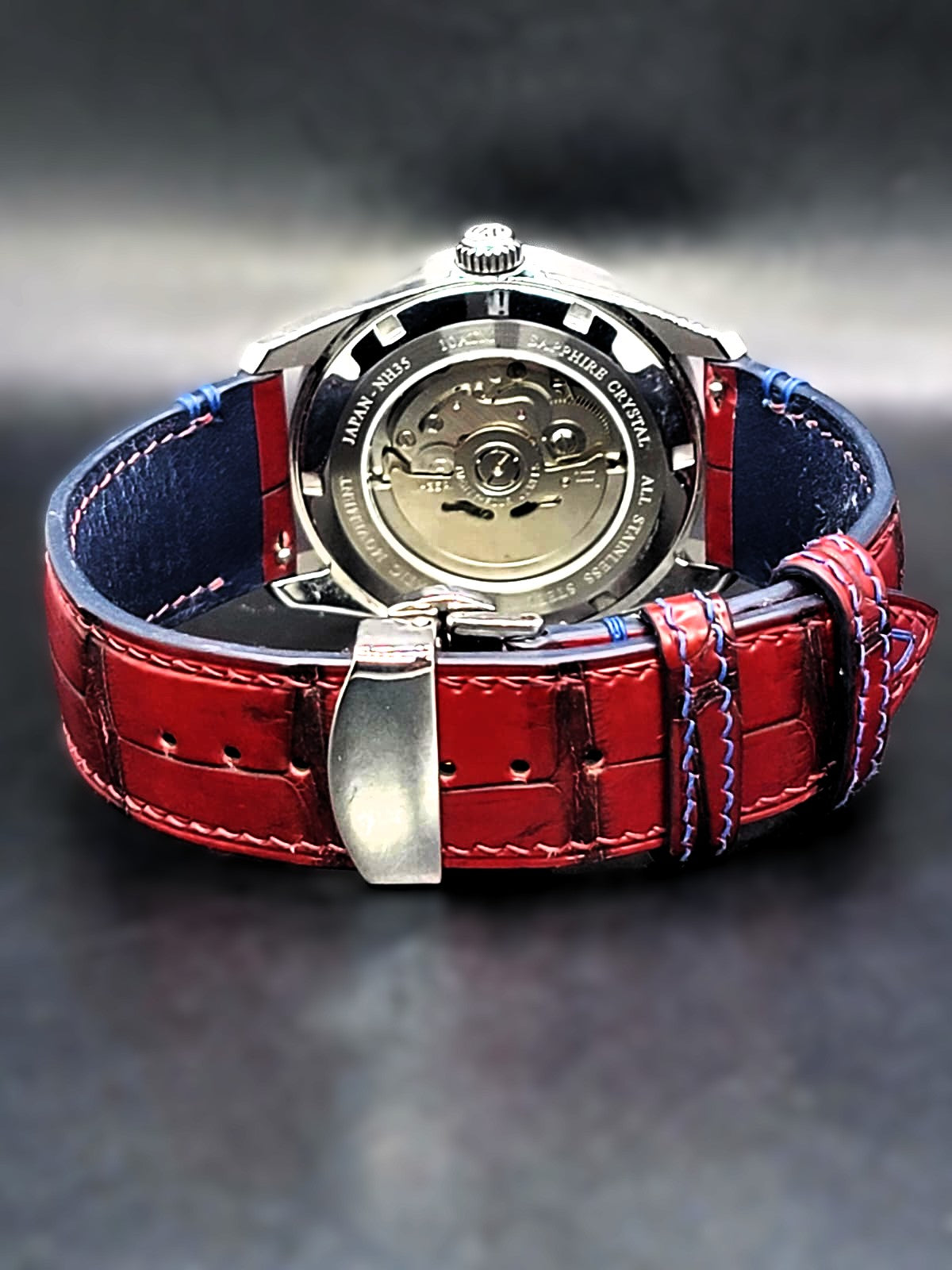 CUSTOM PREMIER MOD GRAND SEIKO - SUPERMAN L.E.- H.Q. CUSTOM HAND-MADE LEATHER