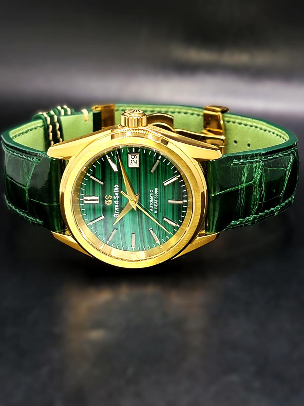 **BRAND NEW PREMIER** CUSTOM MOD 38MM (GRAND SEIKO NATURES GREENSCAPE) NATURAL STONE DIAL AUTOMATIC NEW **BUILD TO ORDER, SERIOUS INQUIRES ONLY PLEASE**