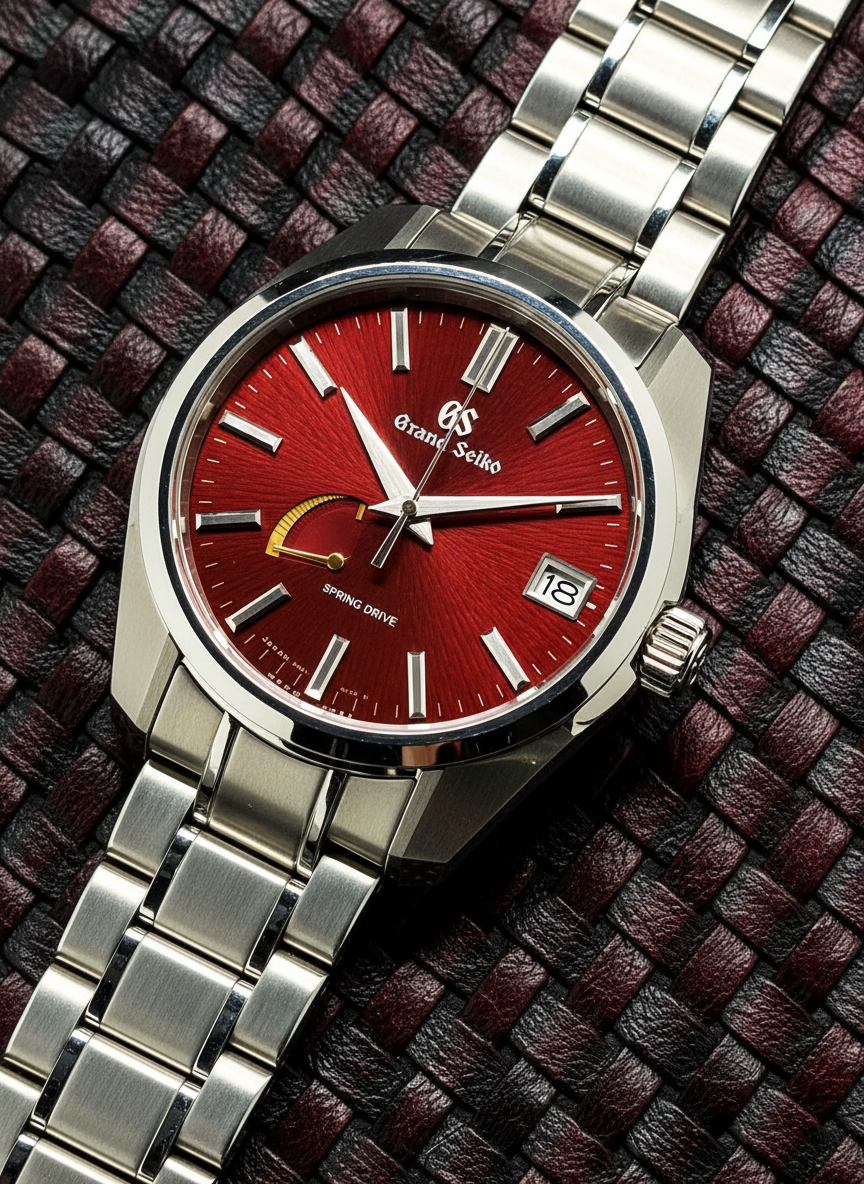 Grand Seiko Heritage Collection Spring Drive Heritage Collection Katana Red Complete BOX SET USA Limited Edition 199/500 Made World Wide