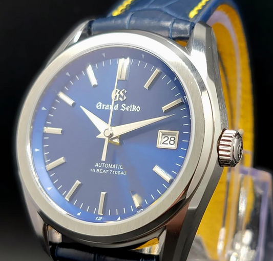 CUSTOM ORDER PREMIER MOD (GRAND SEIKO MOD) CUSTOMIZED ROYAL BLUE DIAL, RED LEATHER BAND WITH BUTTERFLY CLASP, NH34GMT with RED GMT HAND AUTOMATIC NEW **BUILD TO ORDER, SERIOUS INQUIRIES ONLY PLEASE!**