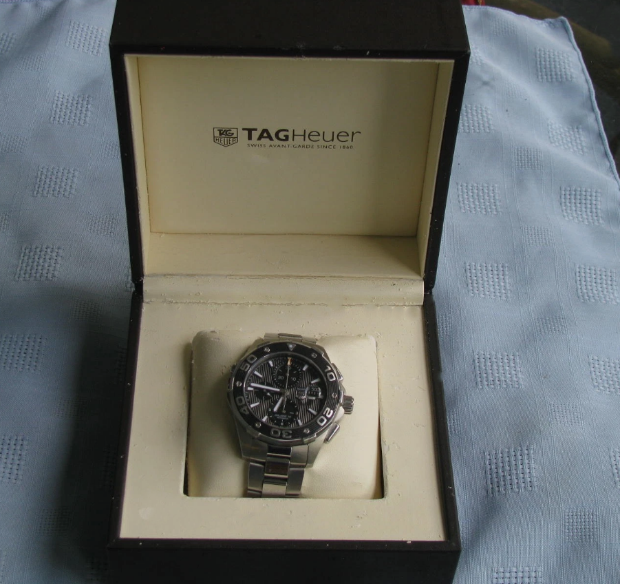 Tag Heuer Aquaracer CAJ2110 Automatic Chronograph Dive Sport Wrist Watch w/Box