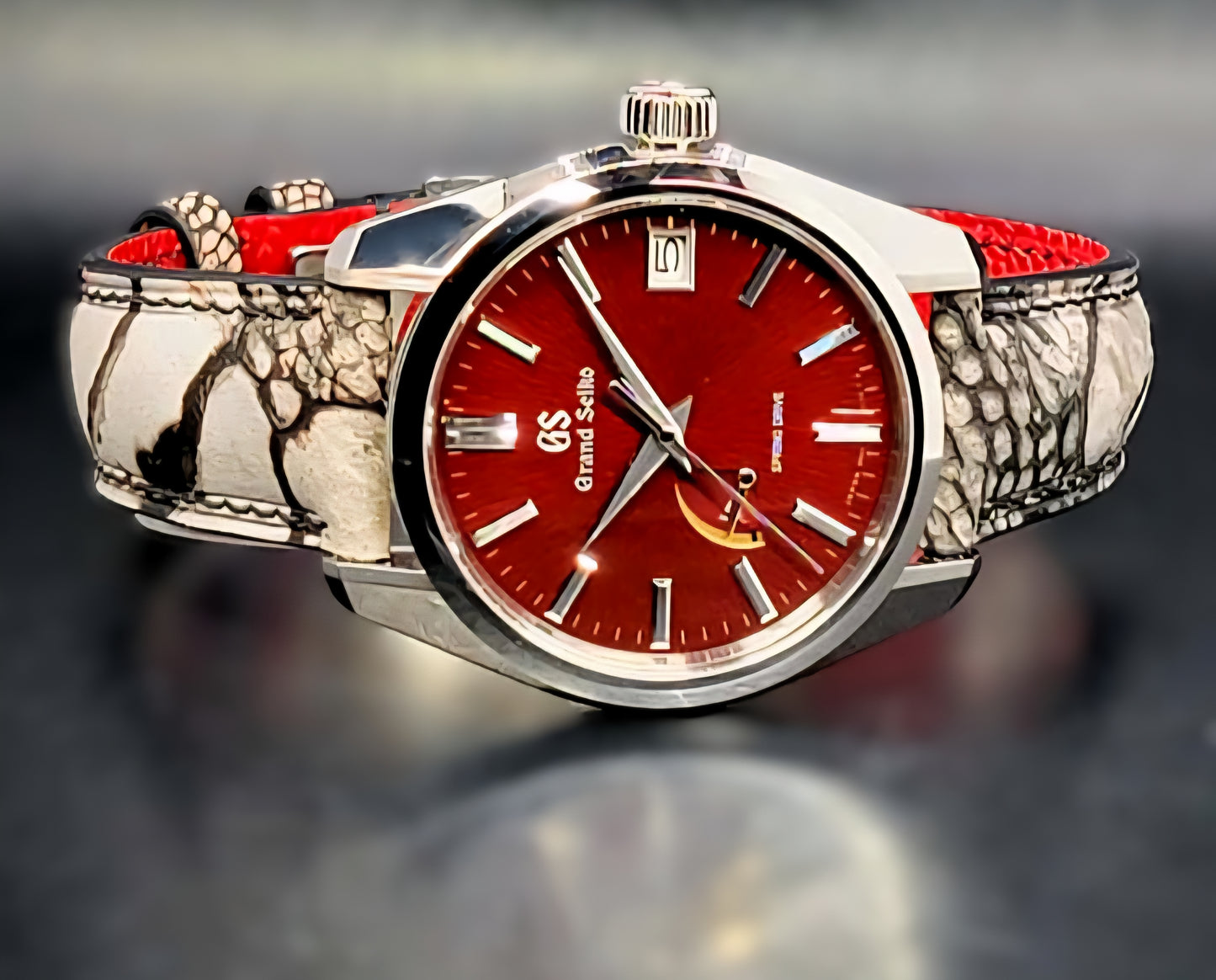 Grand Seiko Heritage Collection Spring Drive Heritage Collection Katana Red Complete BOX SET USA Limited Edition 199/500 Made World Wide