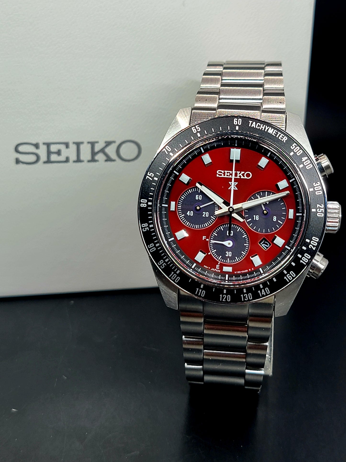 Seiko Prospex.                       SSC927 US Special Edition Prospex Speedtimer Solar Chronograph SeiTona