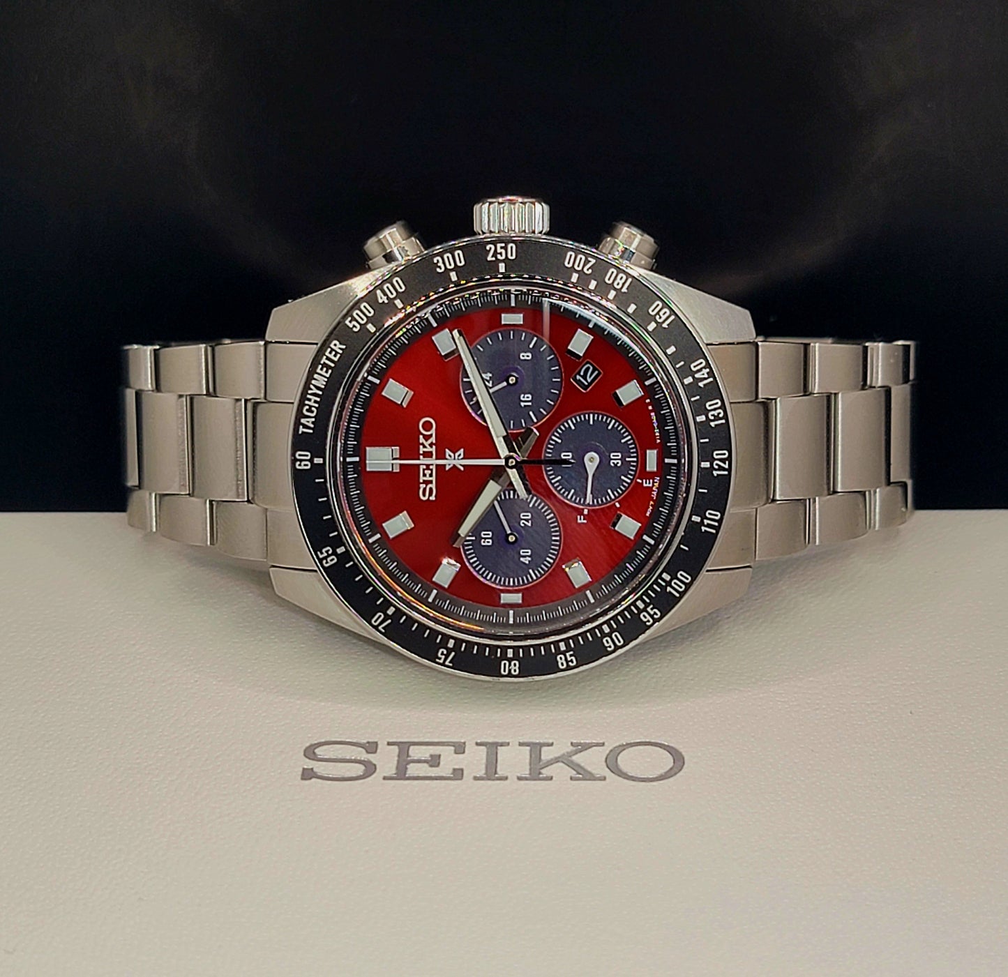 Seiko Prospex.                       SSC927 US Special Edition Prospex Speedtimer Solar Chronograph SeiTona