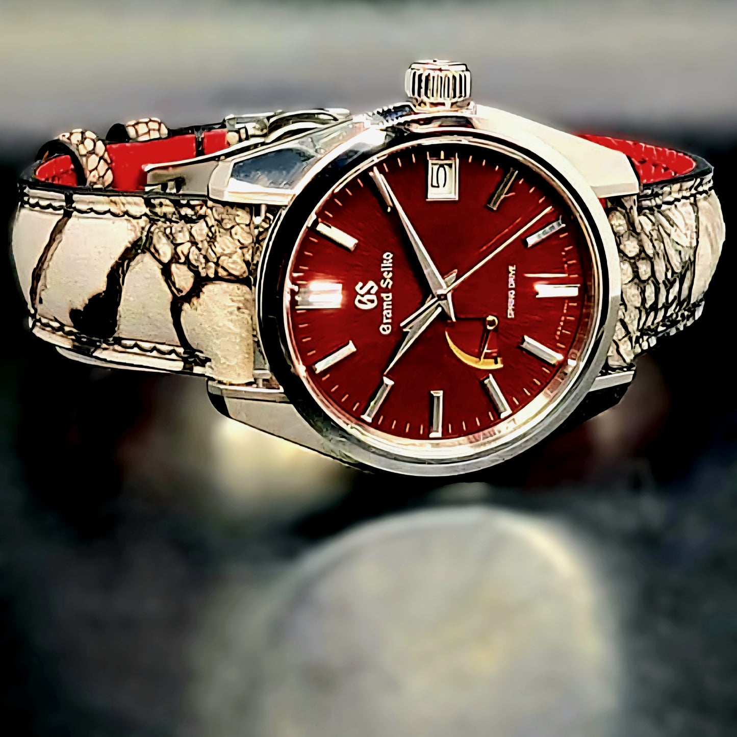 Grand Seiko Heritage Collection Spring Drive Heritage Collection Katana Red Complete BOX SET USA Limited Edition 199/500 Made World Wide