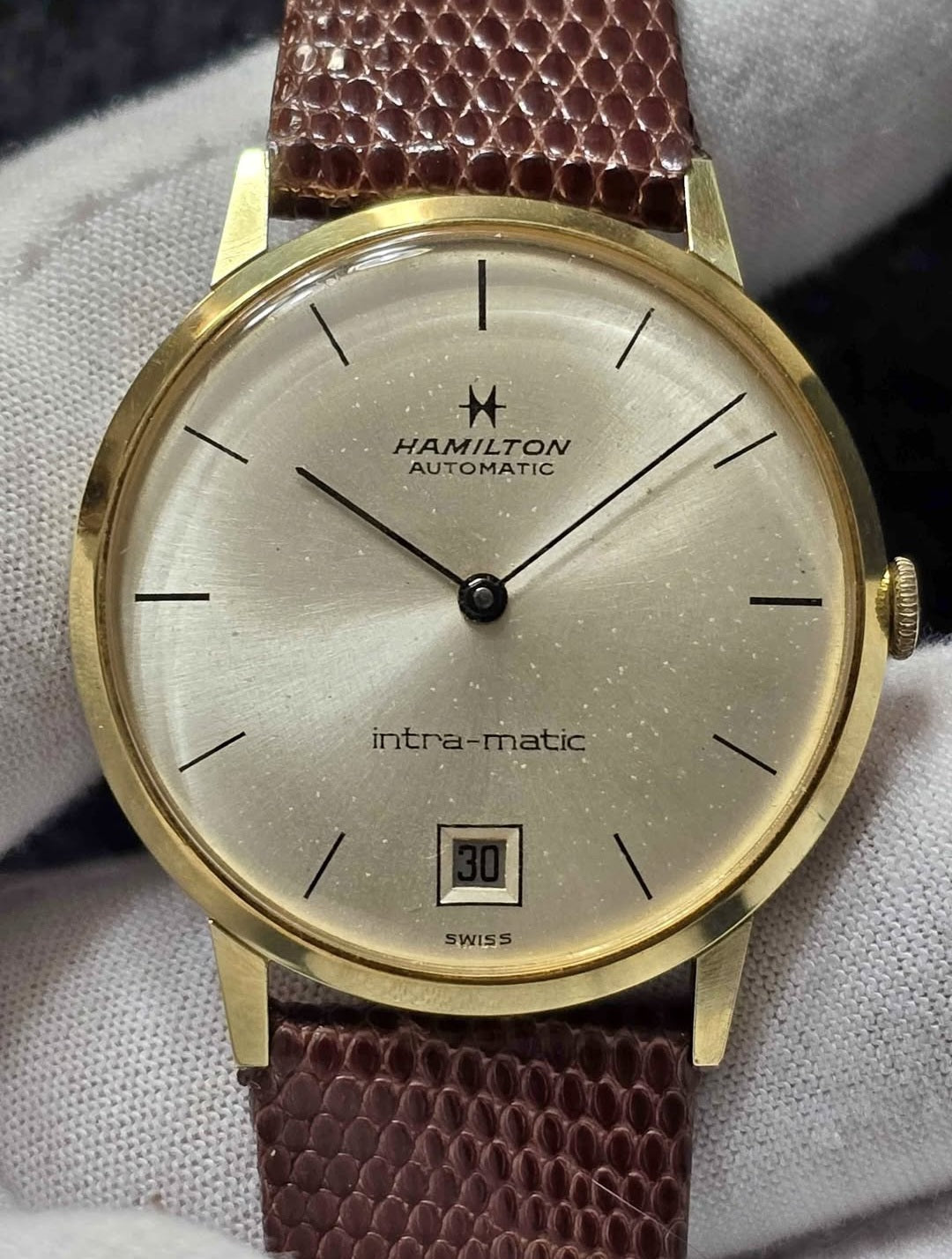 Spectacular vintage late 60s HAMILTON Intra-Matic 30 jewel Automatic gent's watch