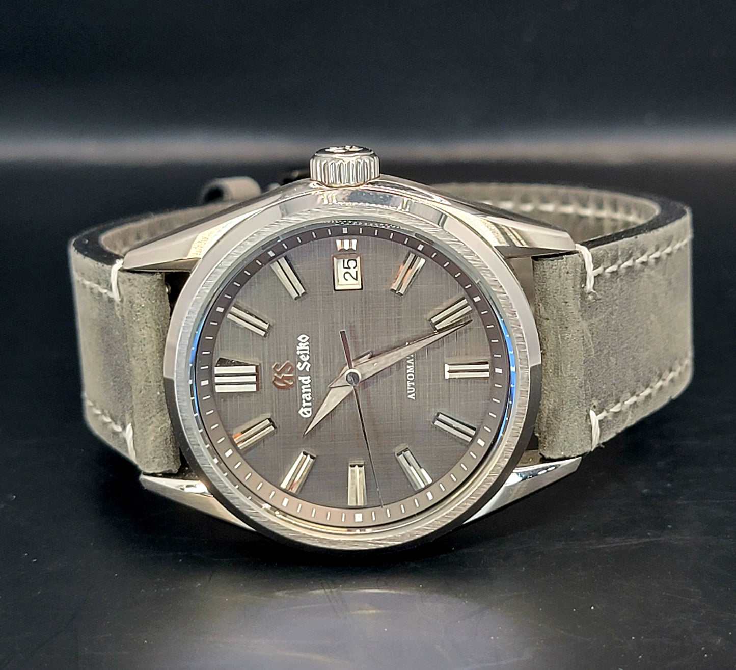 CUSTOM MOD GRAND SEIKO - HERITAGE COLLECTION - GREY LINEN DIAL - AUTOMATIC