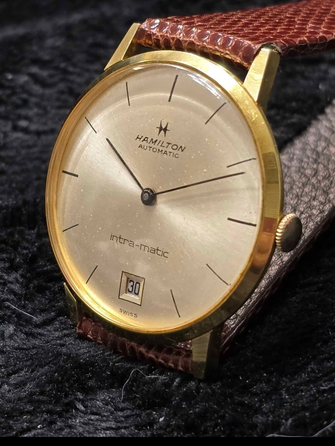 Spectacular vintage late 60s HAMILTON Intra-Matic 30 jewel Automatic gent's watch