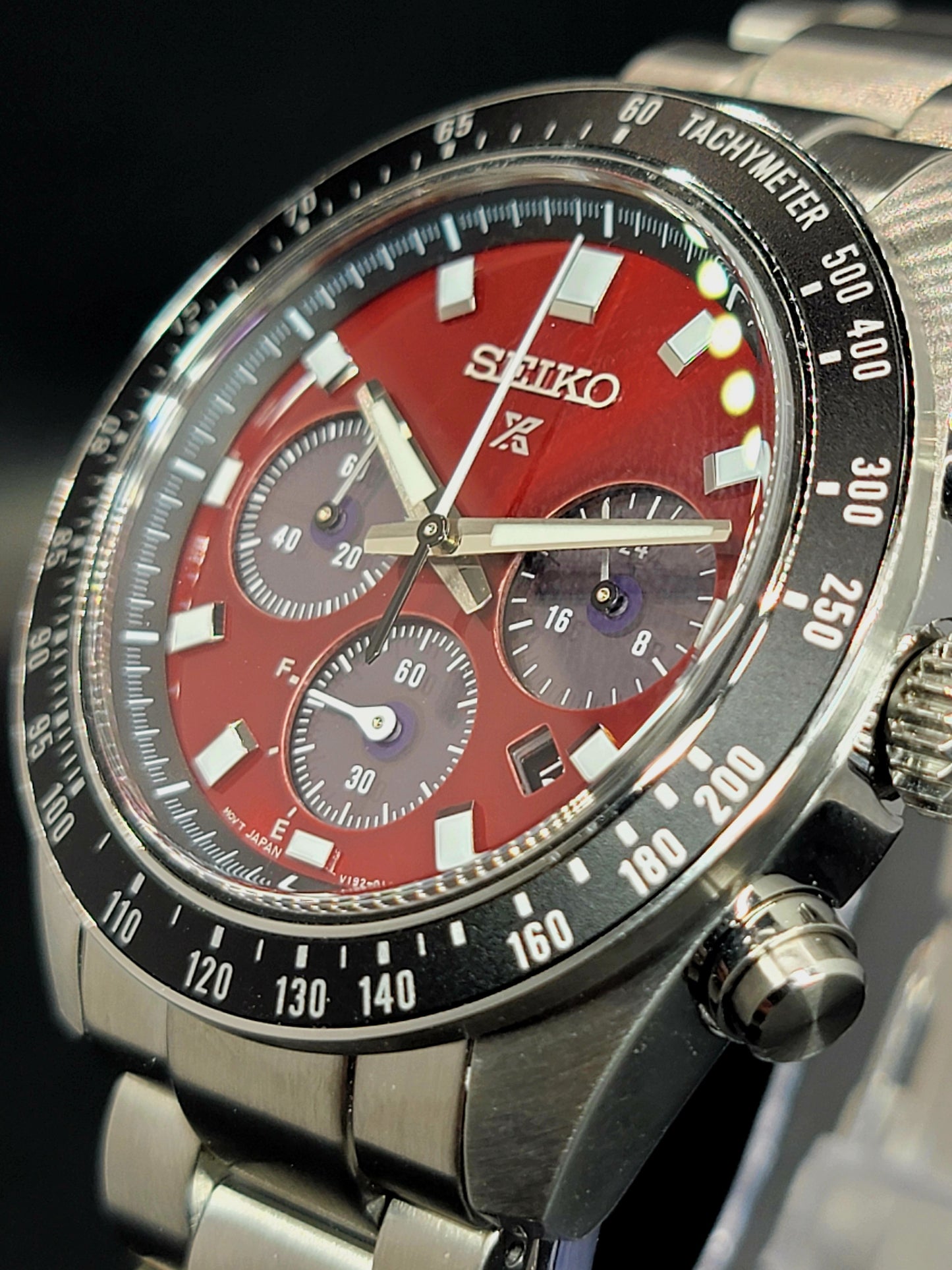 Seiko Prospex.                       SSC927 US Special Edition Prospex Speedtimer Solar Chronograph SeiTona