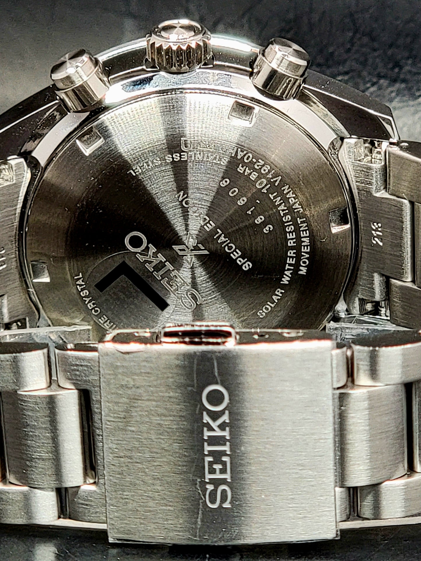 Seiko Prospex.                       SSC927 US Special Edition Prospex Speedtimer Solar Chronograph SeiTona