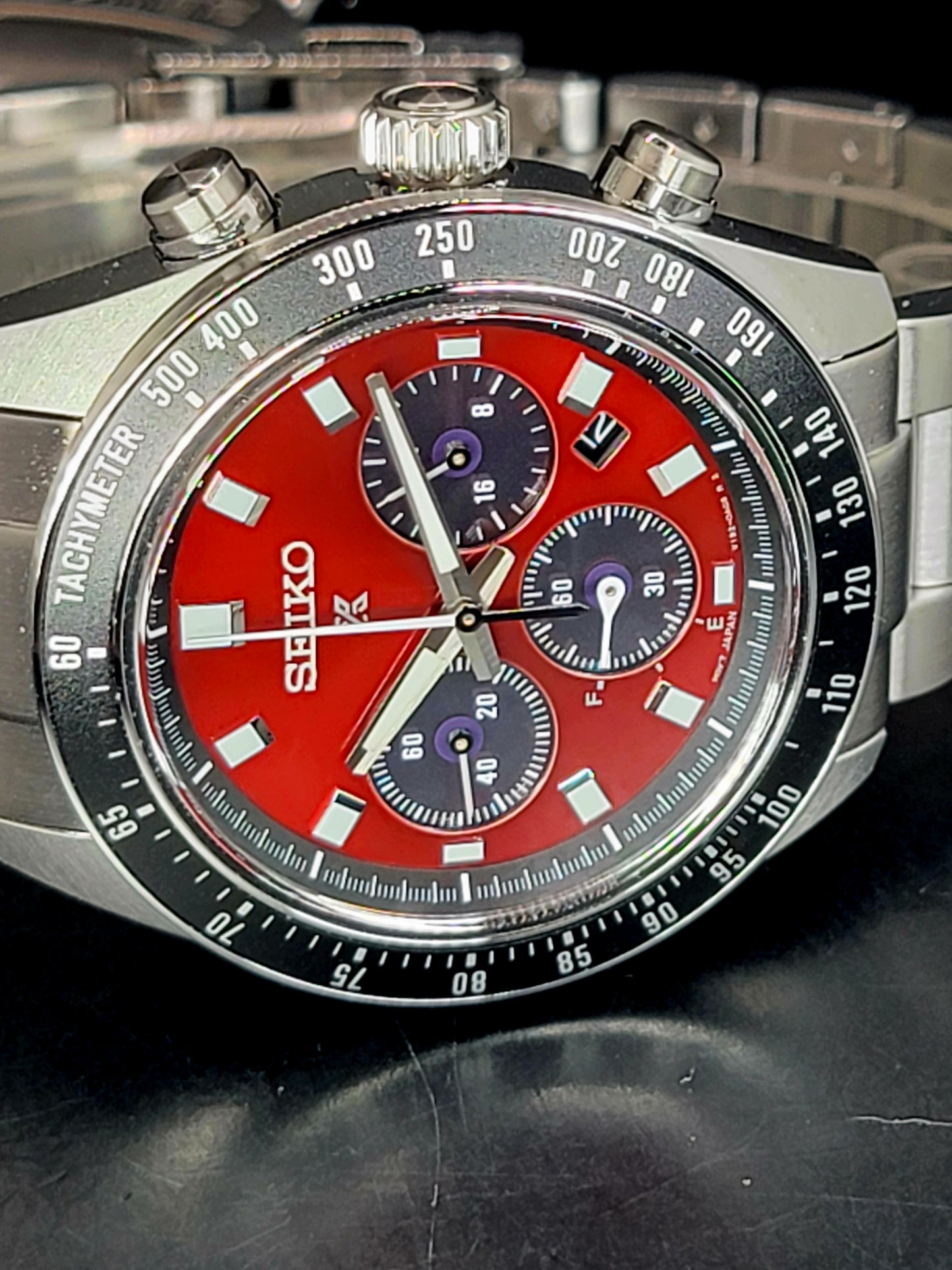 Seiko Prospex.                       SSC927 US Special Edition Prospex Speedtimer Solar Chronograph SeiTona