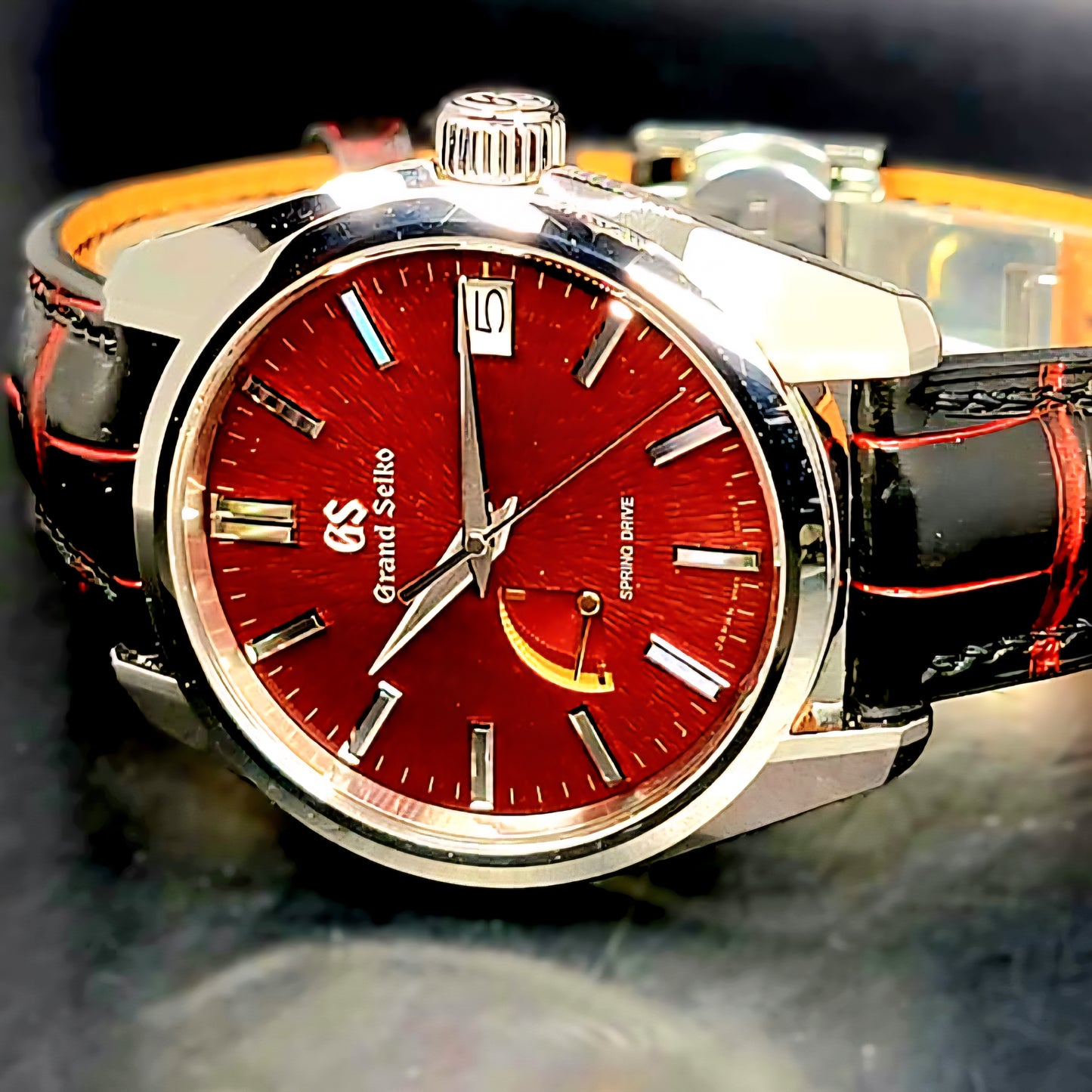 Grand Seiko Heritage Collection Spring Drive Heritage Collection Katana Red Complete BOX SET USA Limited Edition 199/500 Made World Wide