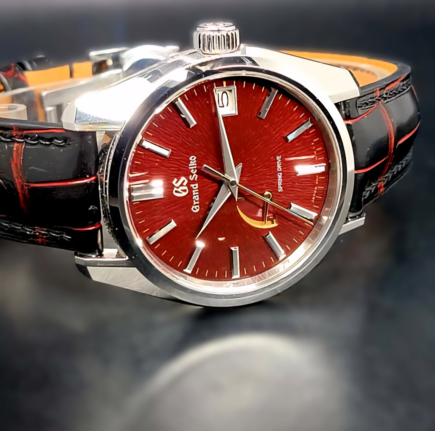 Grand Seiko Heritage Collection Spring Drive Heritage Collection Katana Red Complete BOX SET USA Limited Edition 199/500 Made World Wide