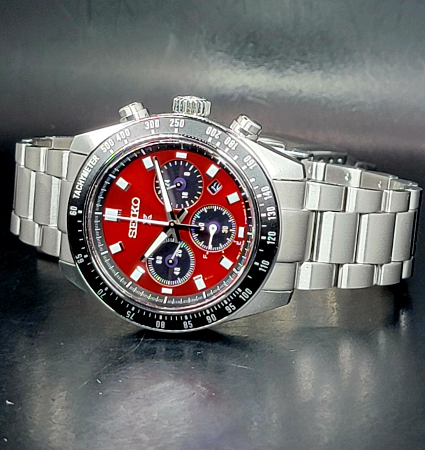 Seiko Prospex.                       SSC927 US Special Edition Prospex Speedtimer Solar Chronograph SeiTona