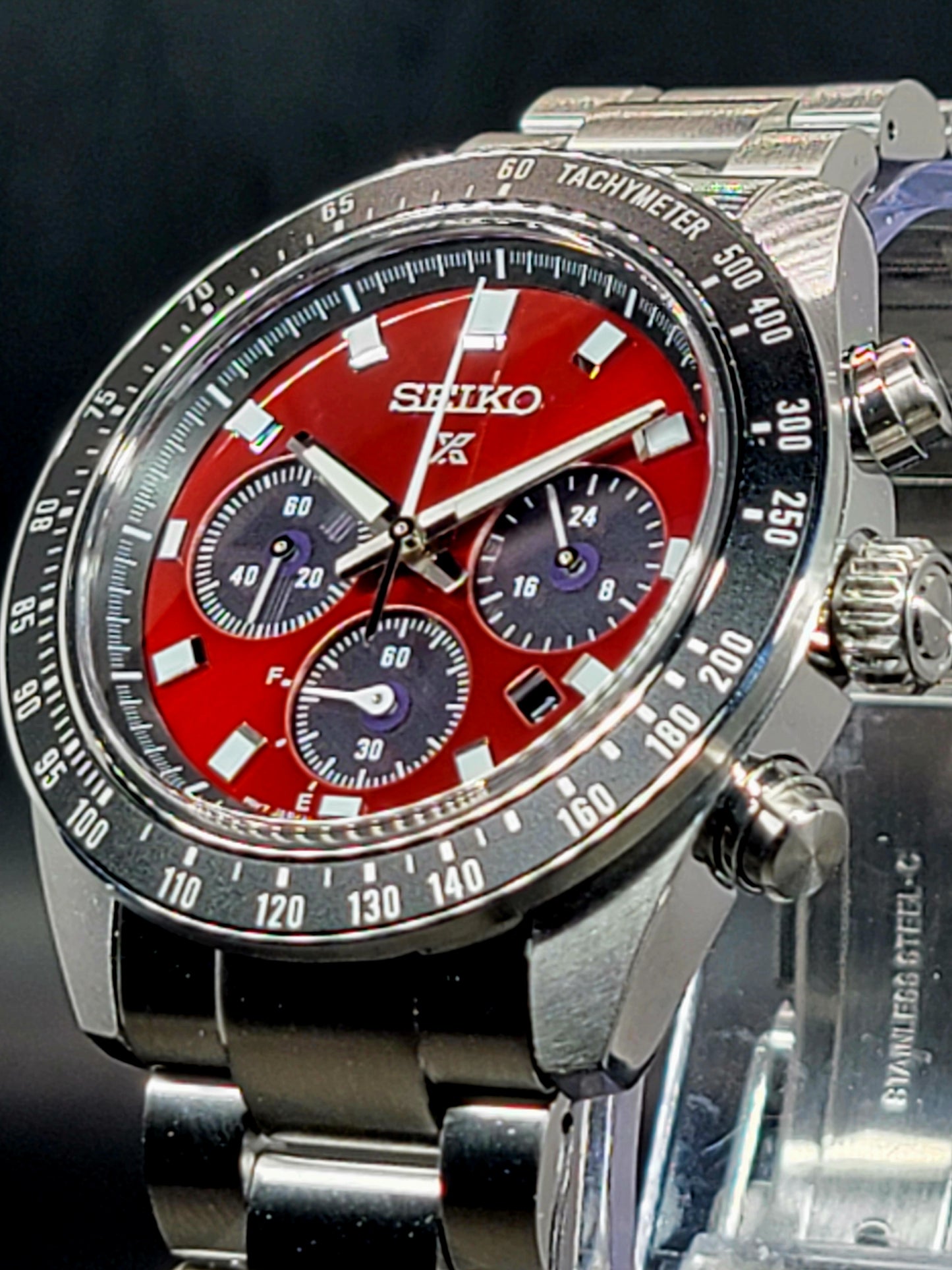 Seiko Prospex.                       SSC927 US Special Edition Prospex Speedtimer Solar Chronograph SeiTona