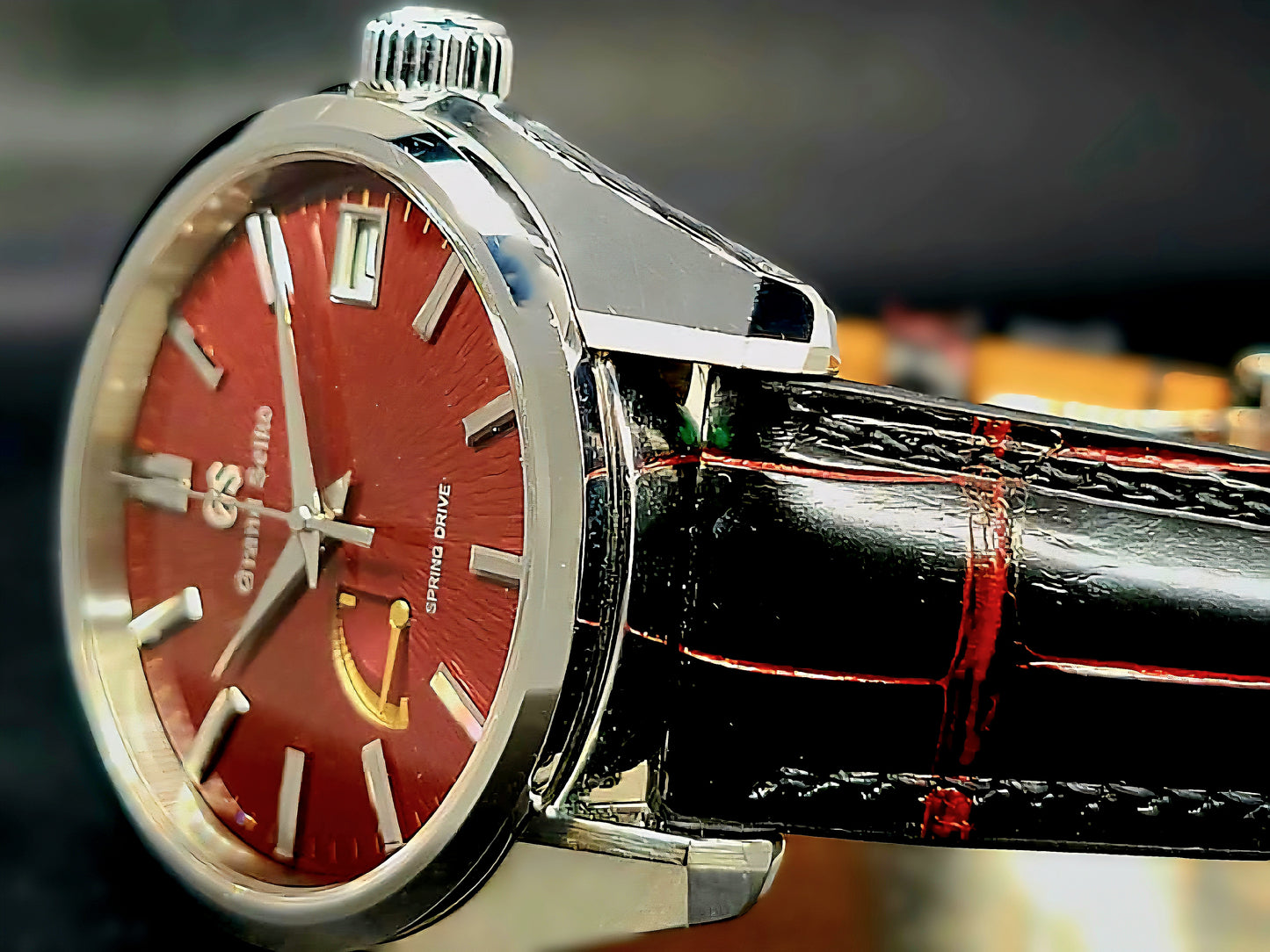 Grand Seiko Heritage Collection Spring Drive Heritage Collection Katana Red Complete BOX SET USA Limited Edition 199/500 Made World Wide