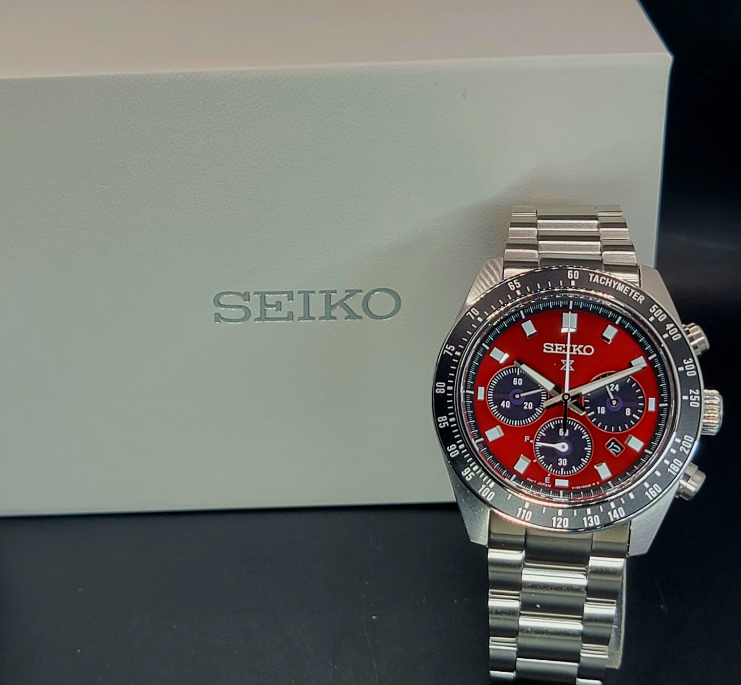Seiko Prospex.                       SSC927 US Special Edition Prospex Speedtimer Solar Chronograph SeiTona
