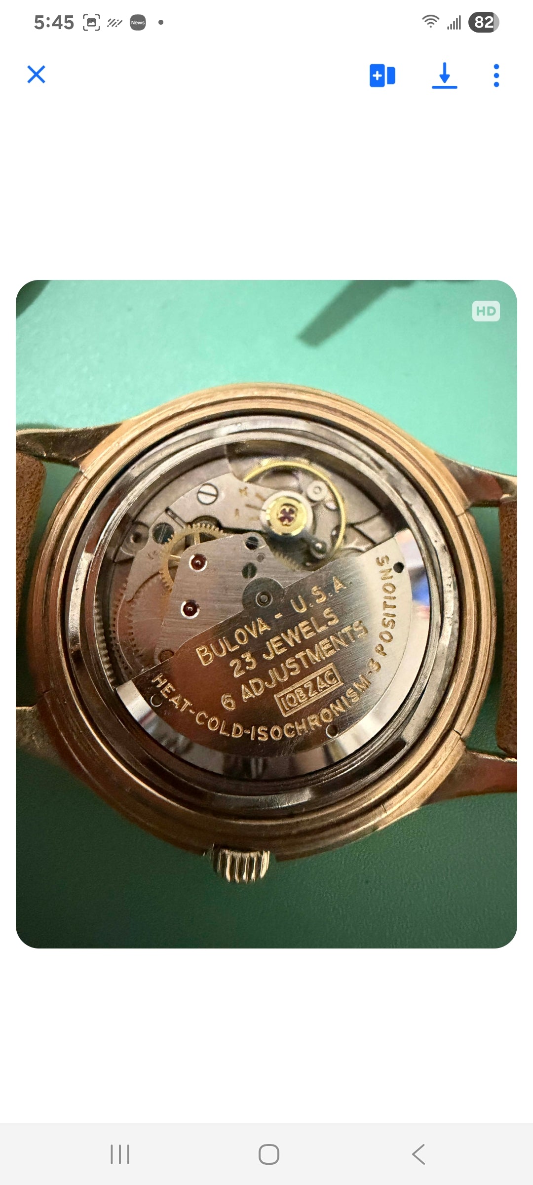 50s Bulova One of a Kind Automatic