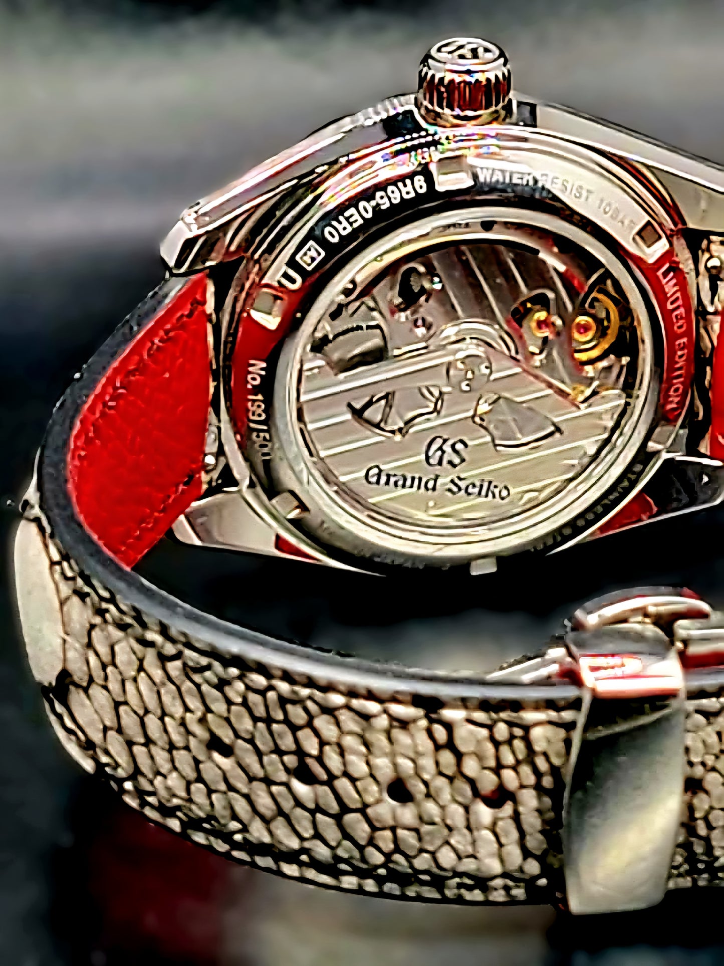 Grand Seiko Heritage Collection Spring Drive Heritage Collection Katana Red Complete BOX SET USA Limited Edition 199/500 Made World Wide