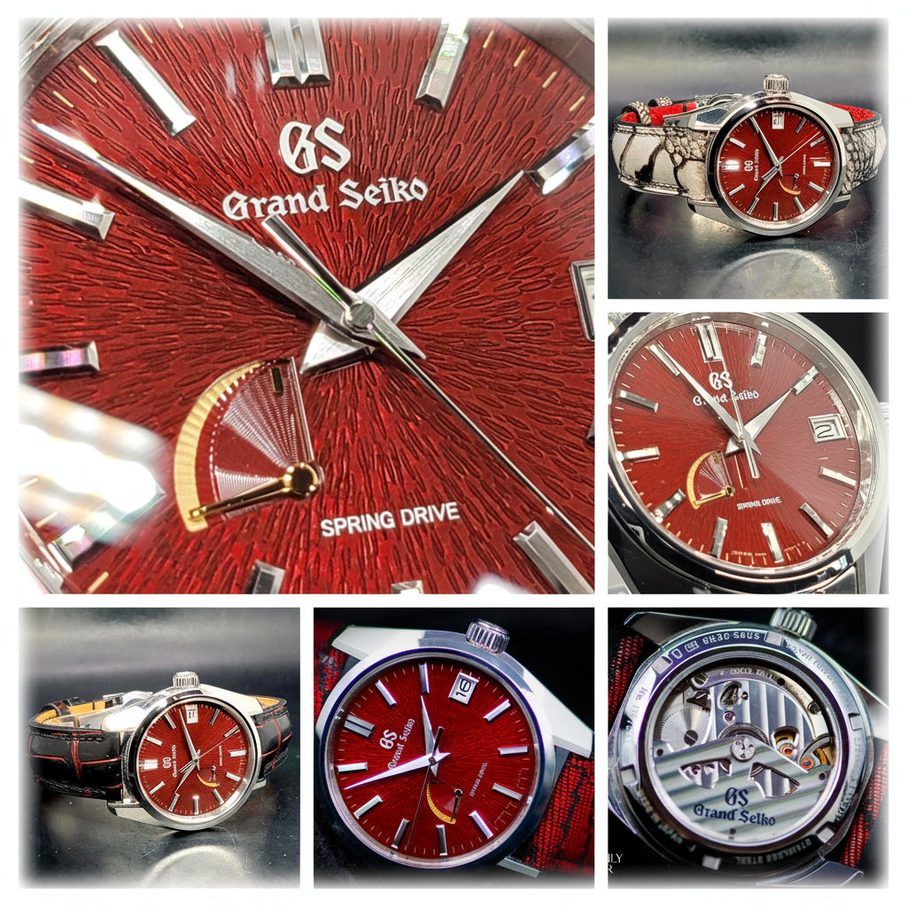 Grand Seiko Heritage Collection Spring Drive Heritage Collection Katana Red Complete BOX SET USA Limited Edition 199/500 Made World Wide