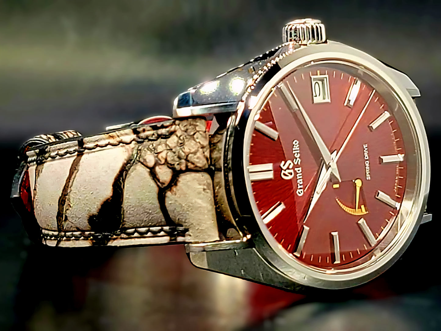 Grand Seiko Heritage Collection Spring Drive Heritage Collection Katana Red Complete BOX SET USA Limited Edition 199/500 Made World Wide