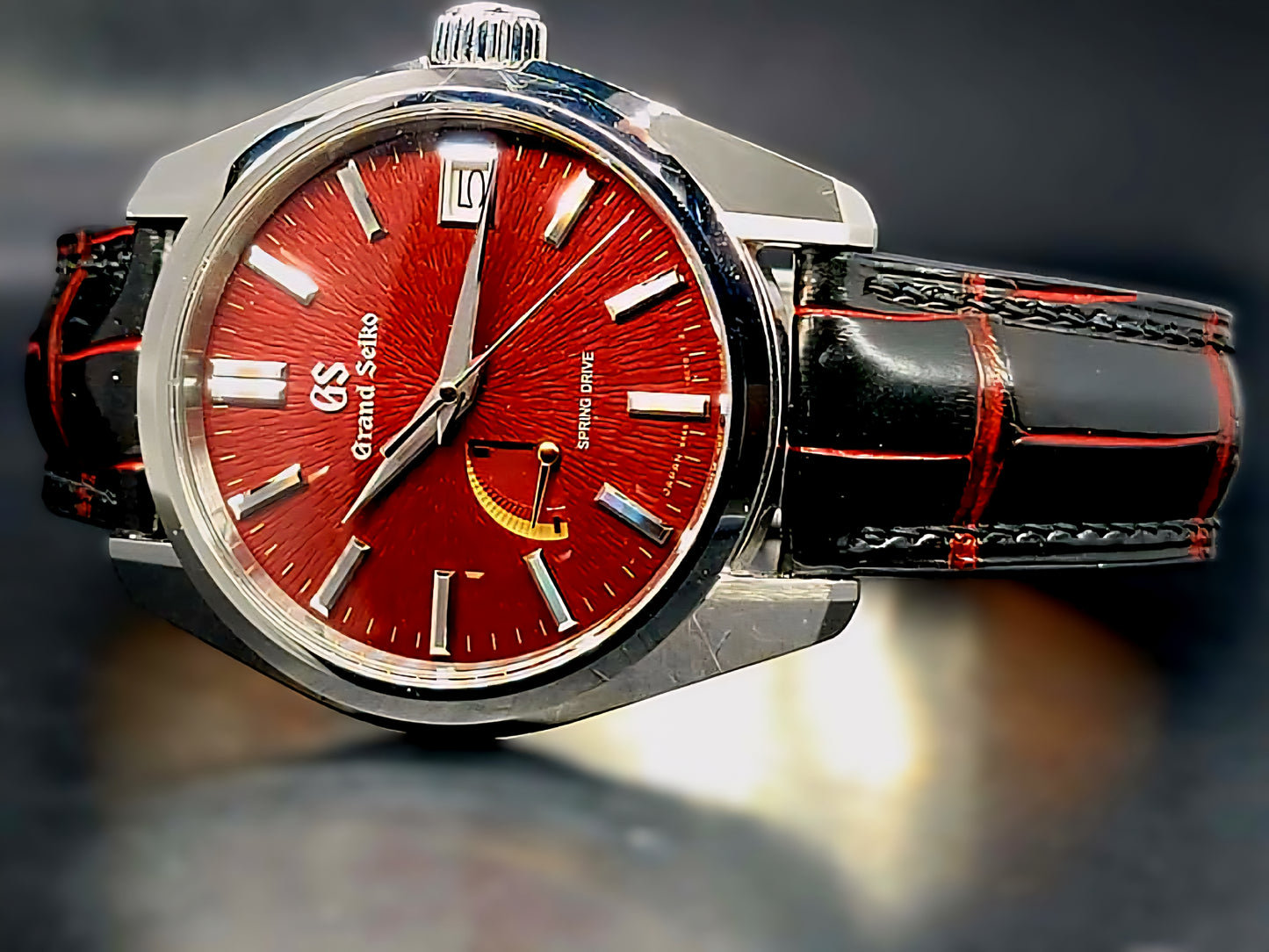 Grand Seiko Heritage Collection Spring Drive Heritage Collection Katana Red Complete BOX SET USA Limited Edition 199/500 Made World Wide