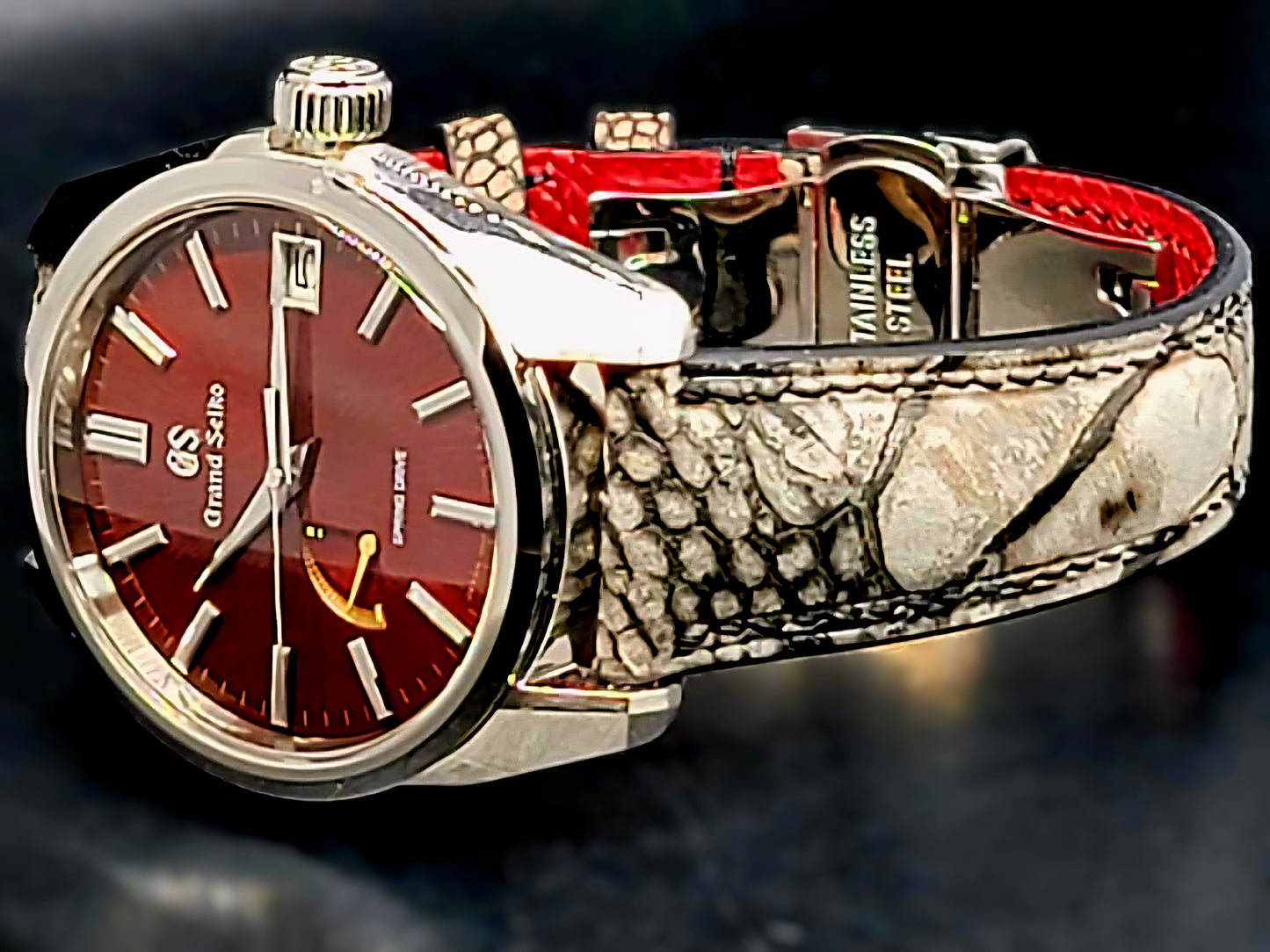 Grand Seiko Heritage Collection Spring Drive Heritage Collection Katana Red Complete BOX SET USA Limited Edition 199/500 Made World Wide