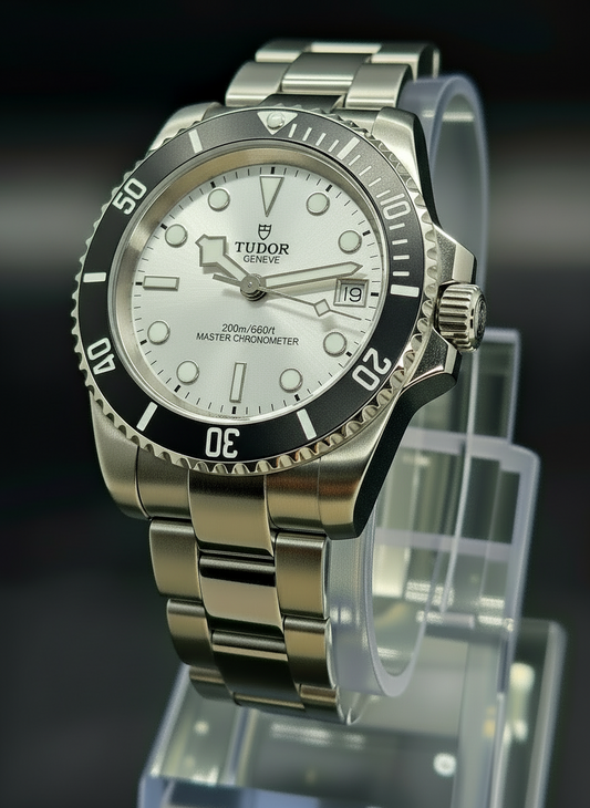 CUSTOM TUDOR MOD SILVER DIAL (BUILD- TO- ORDER SAVE $50)